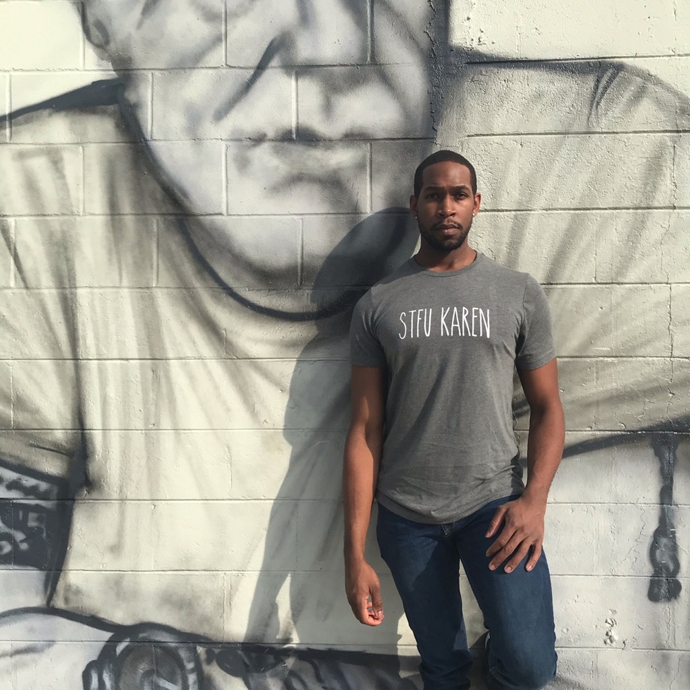 “STFU KAREN” heather tee - Picture 3 of 4